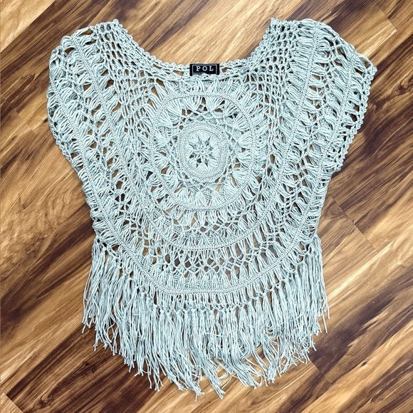 New POL Crochet Knit Top - Picture 3 of 5